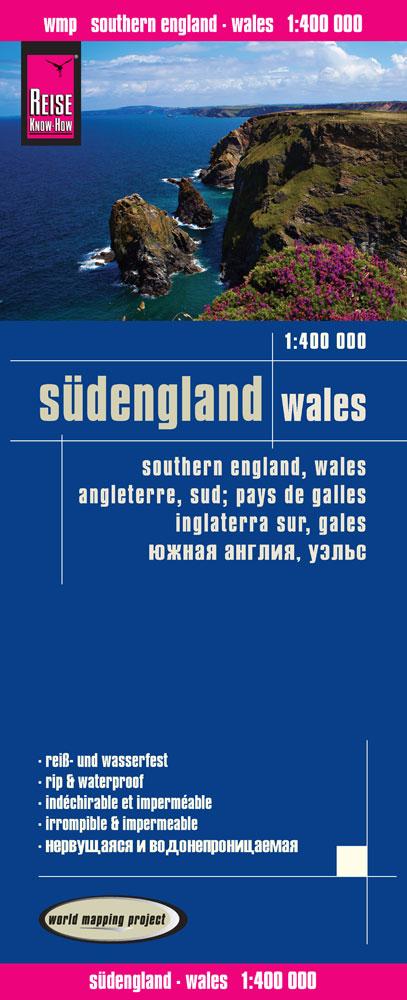 Carte routière - Angleterre Sud & Pays de Galles | Reise Know How carte pliée Reise Know-How 