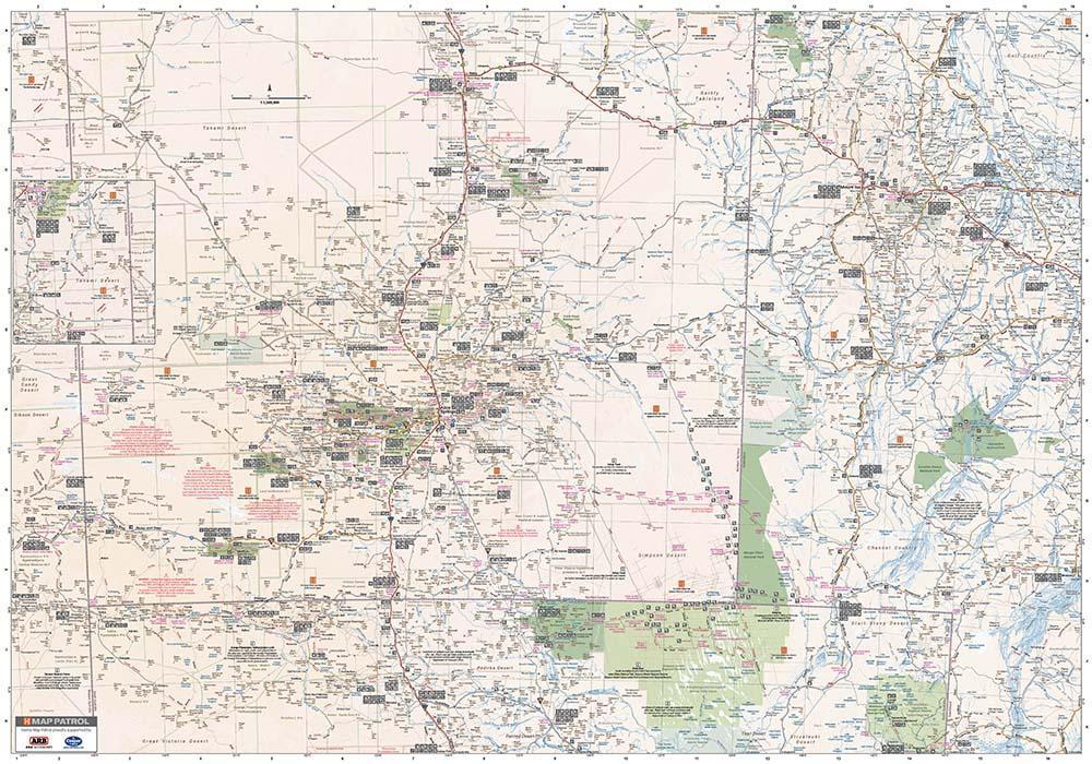 Carte routière - Australie Centrale | Hema Maps carte pliée Hema Maps 