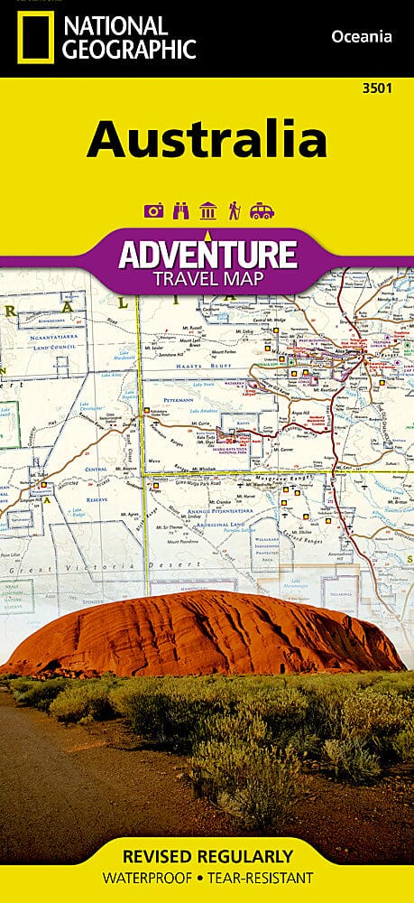 Carte routière - Australie | National Geographic carte pliée National Geographic 