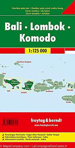 Carte routière - Bali, Lombok & Komodo (Indonésie) | Freytag & Berndt carte pliée Freytag & Berndt 