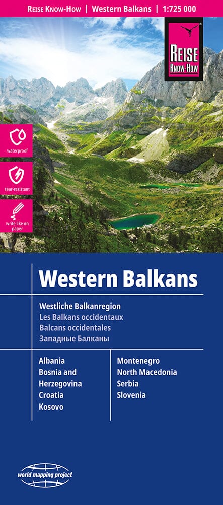 Carte routière - Balkans occidentaux | Reise Know How carte pliée Reise Know-How 