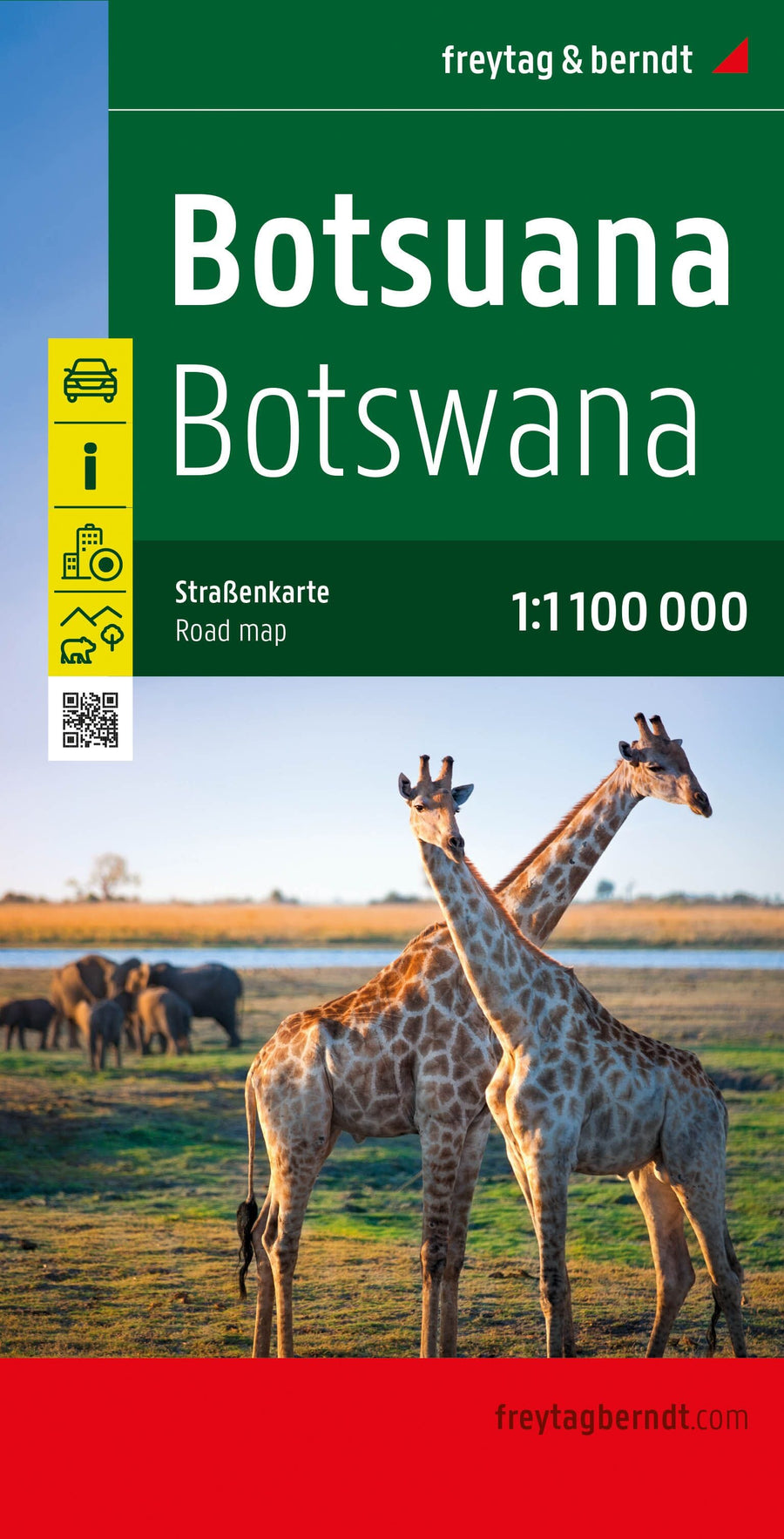 Carte routière - Botswana | Freytag & Berndt carte pliée Freytag & Berndt 