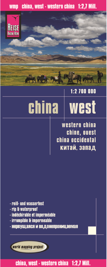 Carte routière - Chine Ouest | Reise Know How carte pliée Reise Know-How 