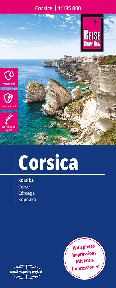 Carte routière - Corse | Reise Know How carte pliée Reise Know-How 
