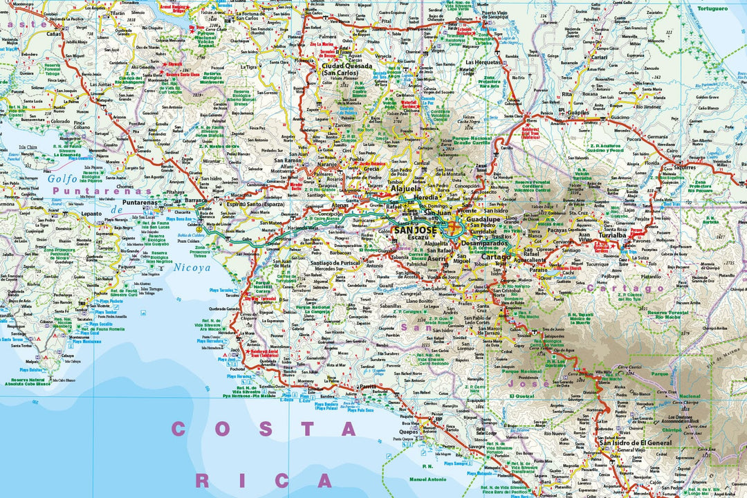 Carte routière - Costa Rica & Panama | Reise Know How carte pliée Reise Know-How 