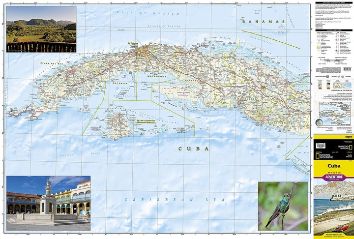 Carte routière - Cuba | National Geographic carte pliée National Geographic 