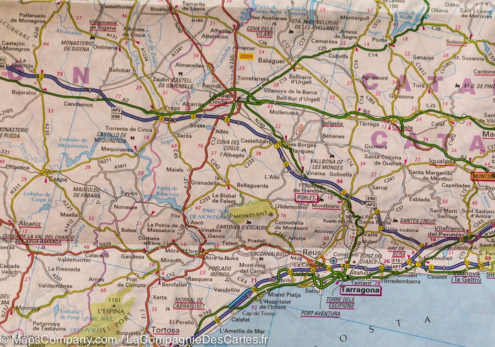 Carte routière - Espagne et Portugal | IGN carte pliée IGN 