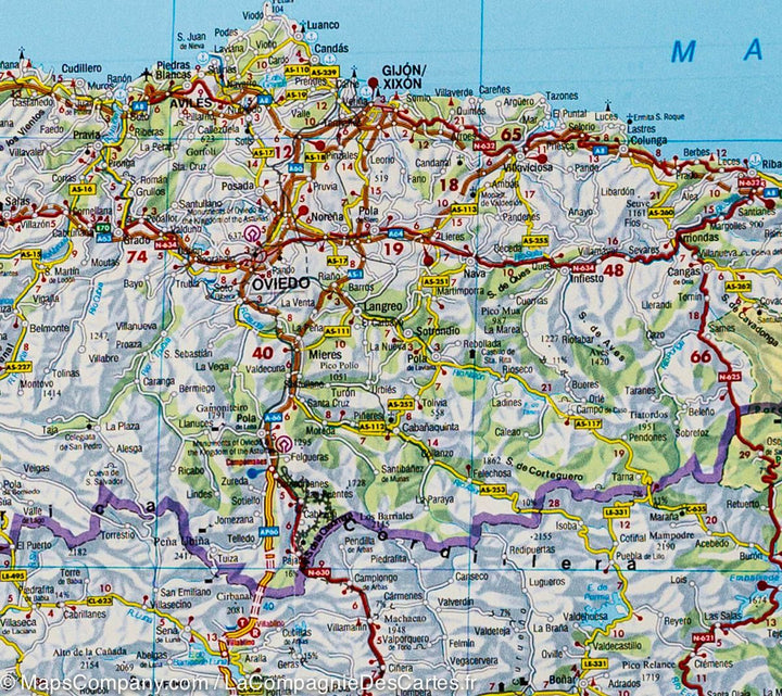 Carte routière - Espagne & Portugal | Freytag & Berndt carte pliée Freytag & Berndt 