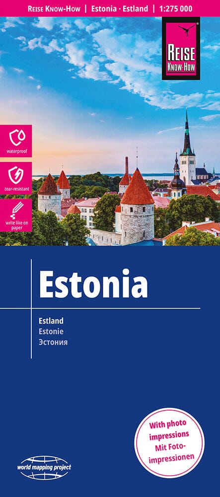 Carte routière - Estonie | Reise Know How carte pliée Reise Know-How 