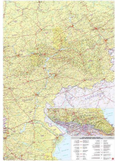 Carte routière - Europe de l'Est | Jana Seta carte pliée Jana Seta 