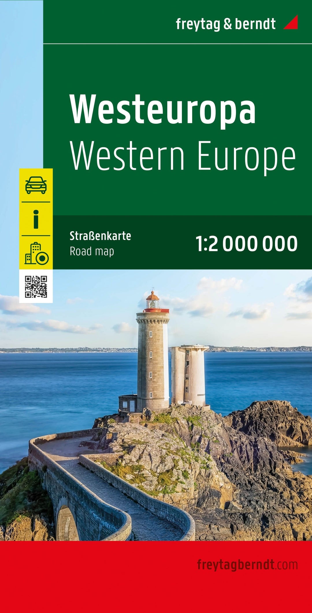 Carte routière - Europe de l’Ouest | Freytag & Berndt carte pliée Freytag & Berndt 