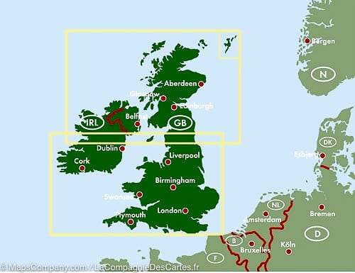 Carte routière - Grande Bretagne & Irlande - 1/700 000 | Freytag & Berndt carte pliée Freytag & Berndt 