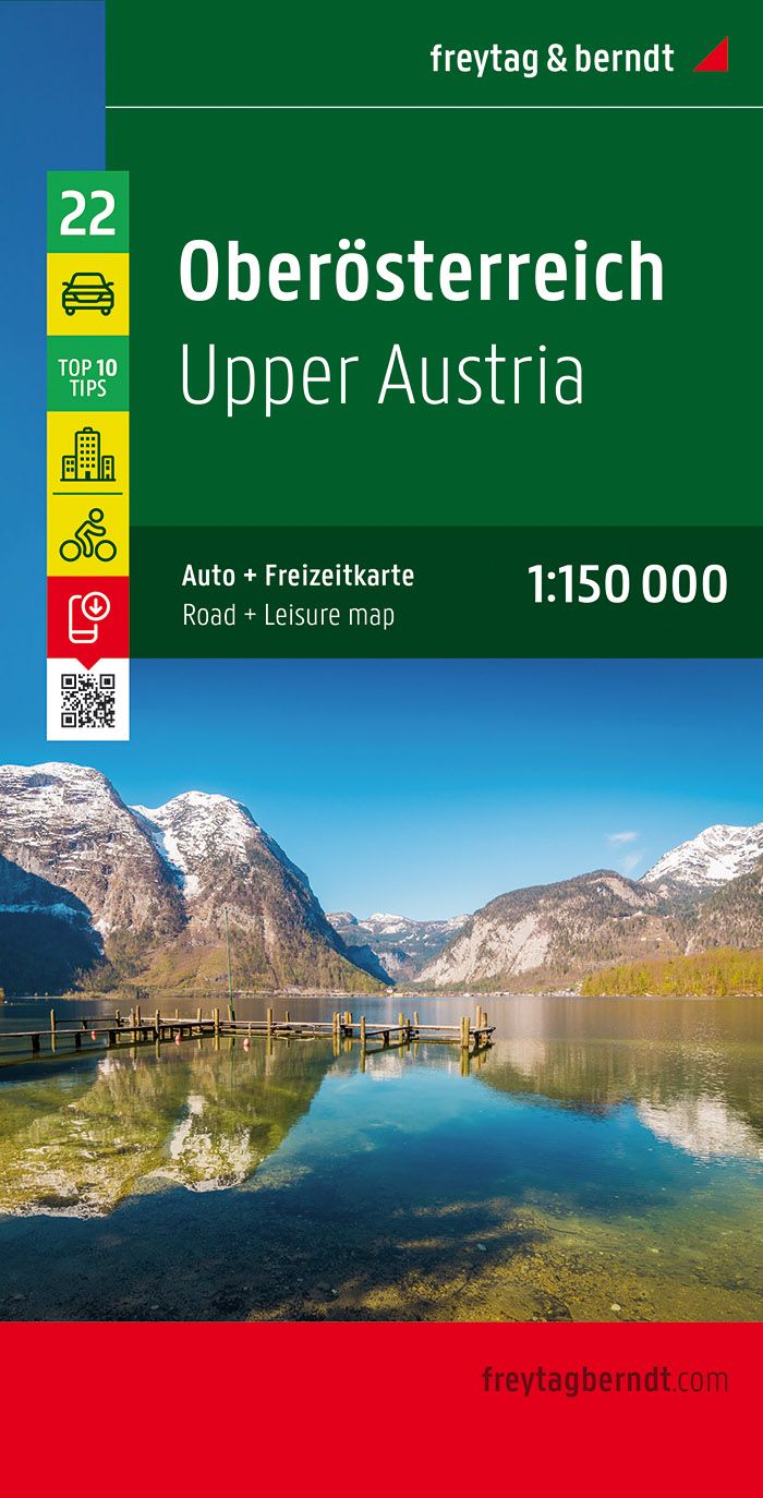 Carte routière - Haute-Autriche | Freytag & Berndt carte pliée Freytag & Berndt 