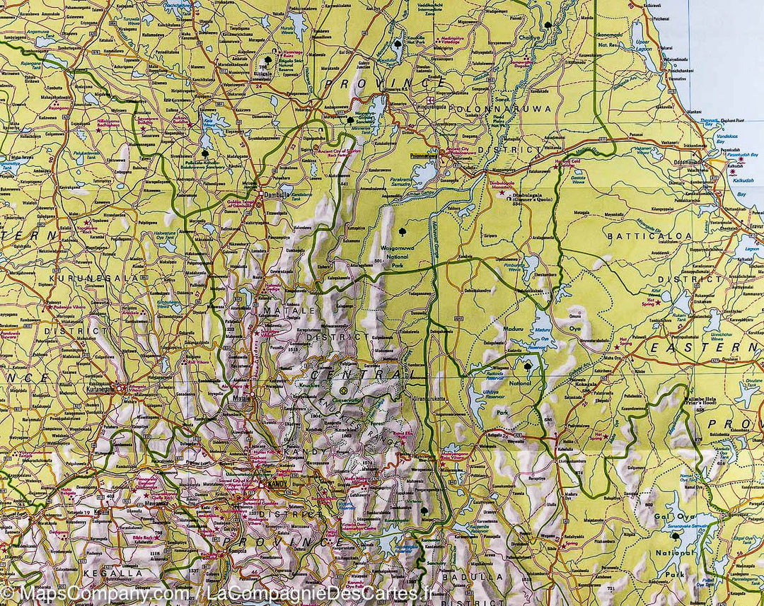 Carte routière imperméable - Sri Lanka | Nelles Map carte pliée Nelles Verlag 