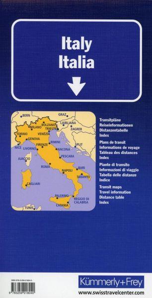 Carte routière - Italie | Kümmerly & Frey carte pliée Kümmerly & Frey 