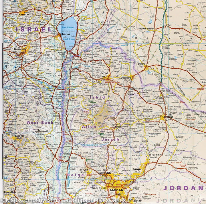 Carte routière - Jordanie | Reise Know How carte pliée Reise Know-How 