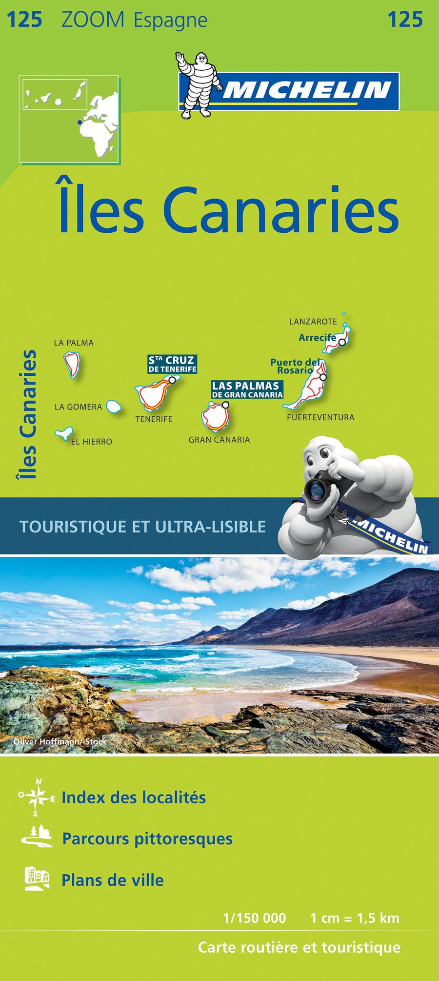 Carte routière n° 125 - Iles Canaries | Michelin carte pliée Michelin 