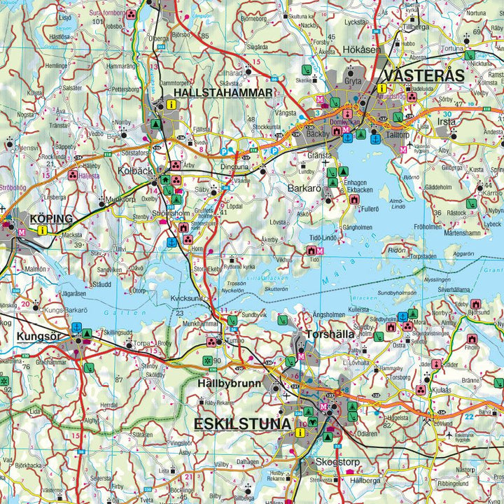 Carte routière n° 3 - Suède Sud-Est (Stockholm, Uppsala, Norrköping), | Freytag & Berndt carte pliée Freytag & Berndt 