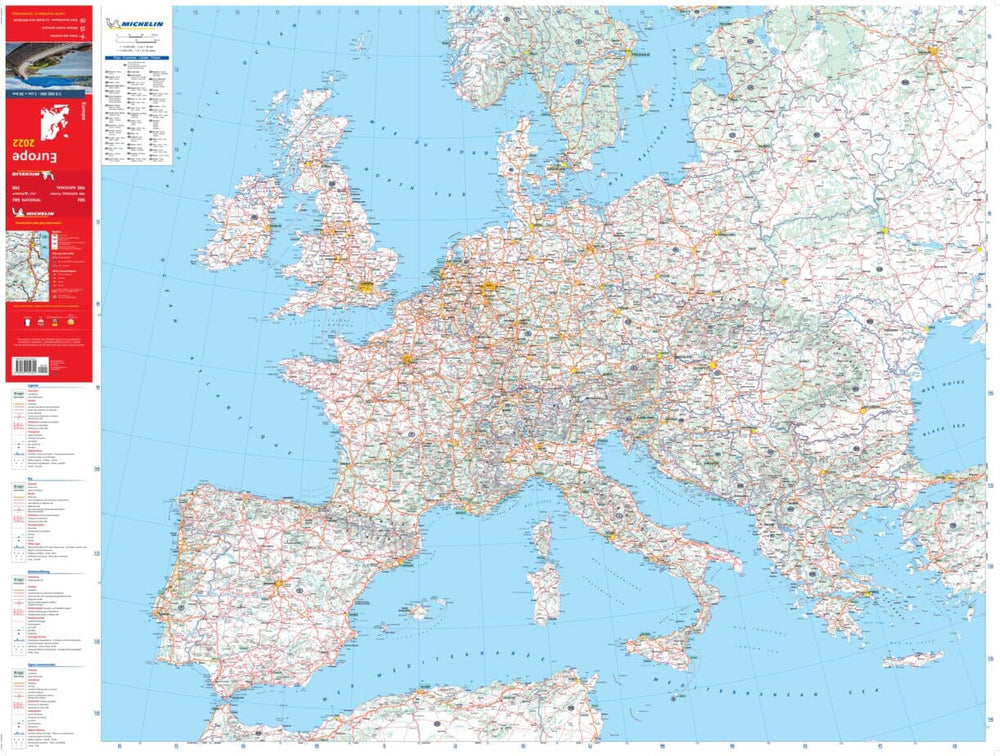 Carte routière n° 705 - Europe 2022 (multilingue) | Michelin carte pliée Michelin 