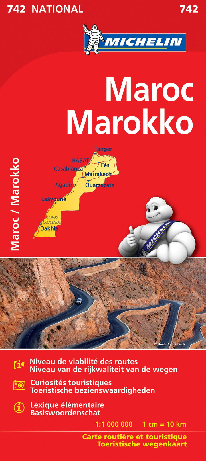 Carte routière du Maroc | Michelin - La Compagnie des Cartes