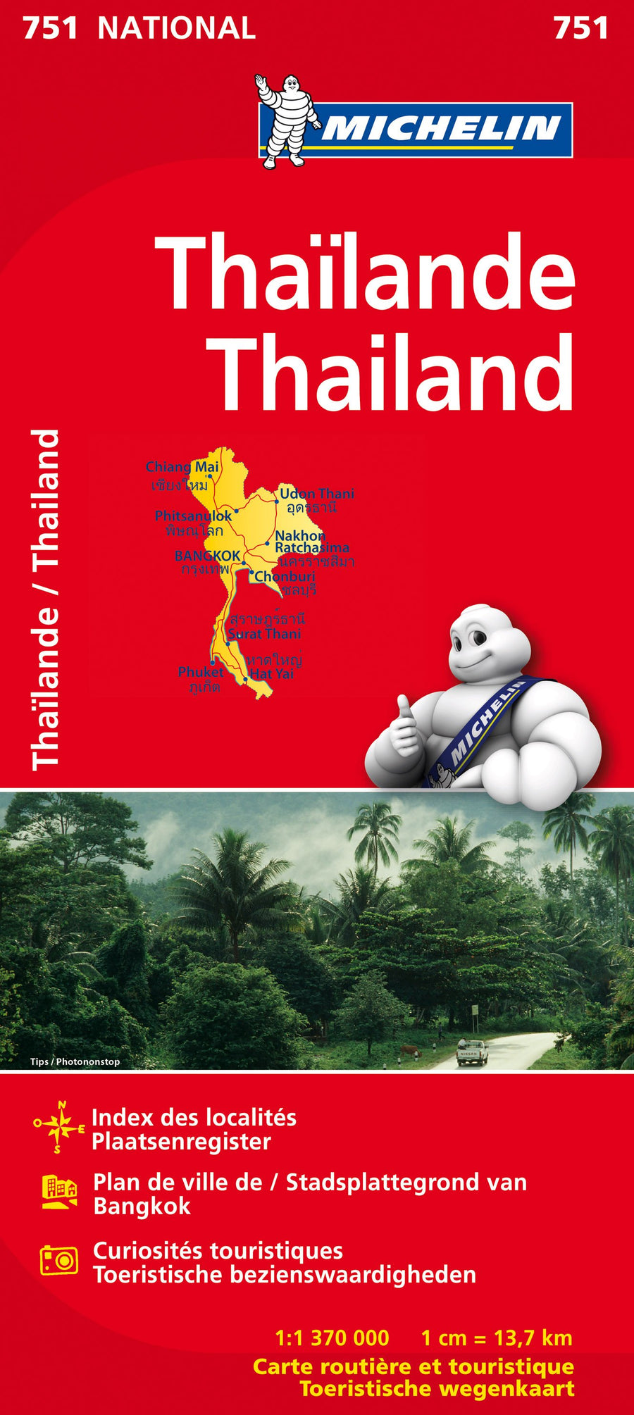 Carte routière n° 751 - Thailande | Michelin carte pliée Michelin 