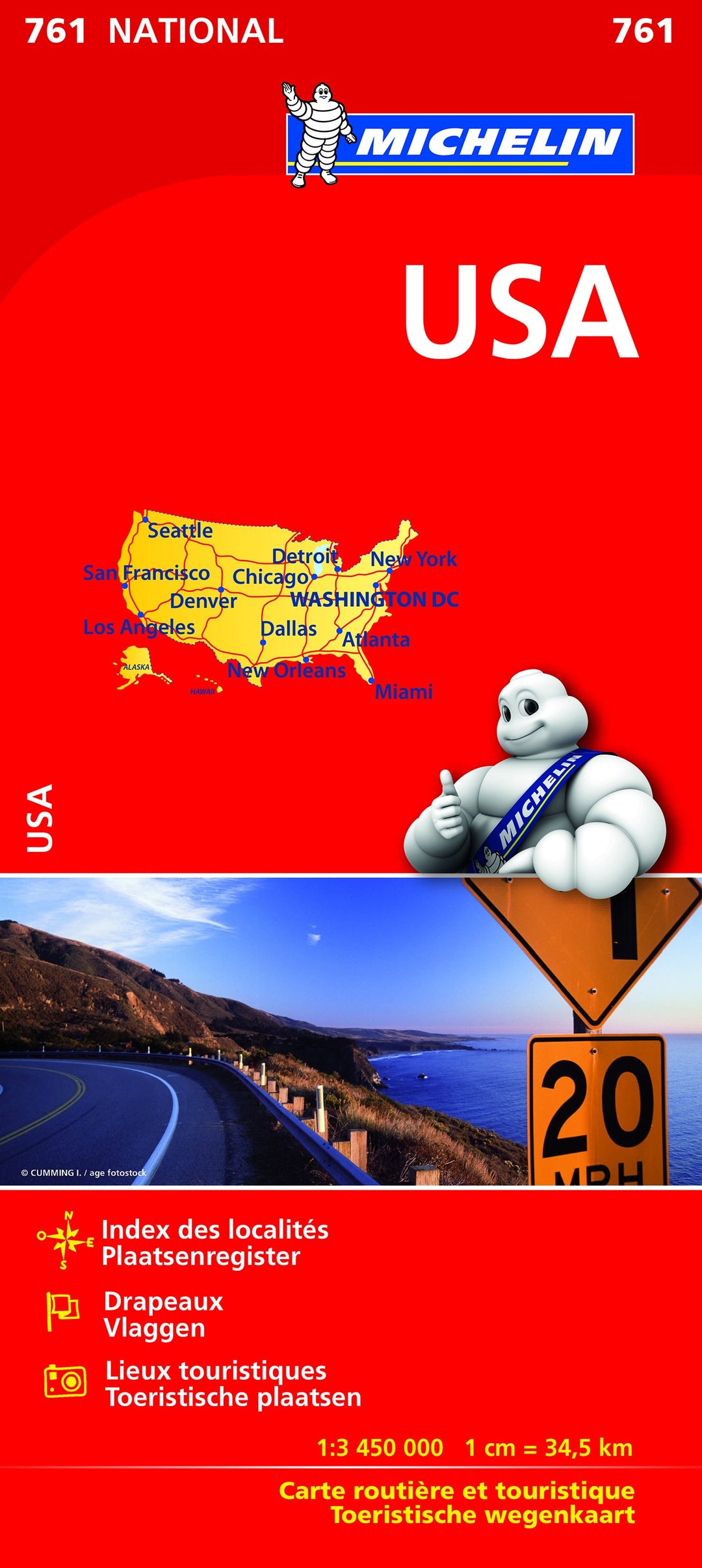 Carte routière n° 761 - USA | Michelin carte pliée Michelin 