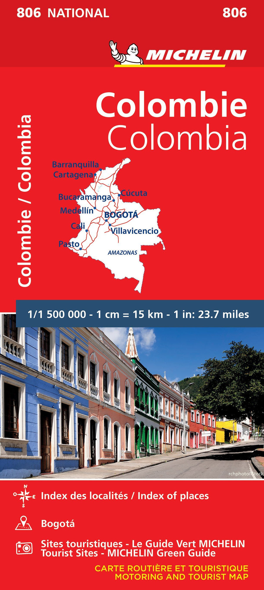 Carte routière n° 806 - Colombie | Michelin carte pliée Michelin 