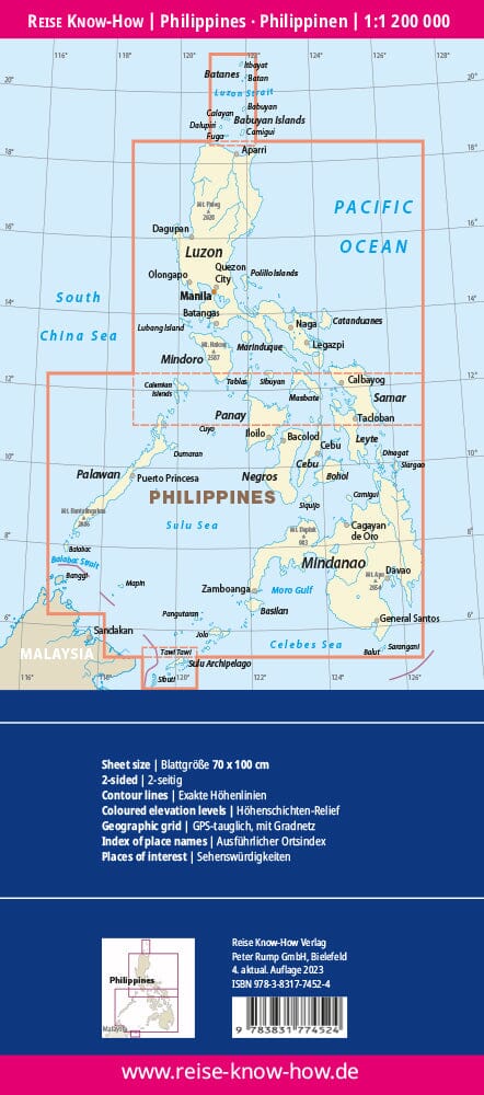 Carte routière - Philippines | Reise Know How carte pliée Reise Know-How 