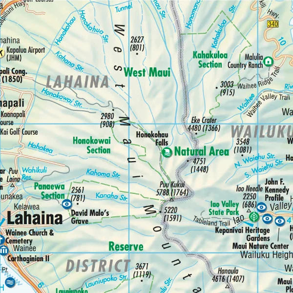 Carte routière plastifiée - Hawaii | Borch Map carte pliée Borch Map 