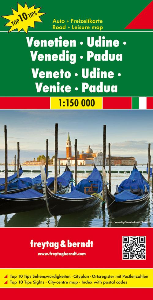 Carte routière - Région de Venise & Padoue (Italie) | Freytag & Berndt carte pliée Freytag & Berndt 