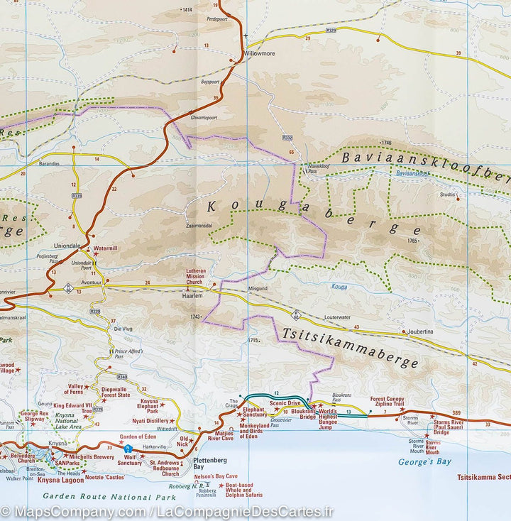 Carte routière - Région du Cap (Afrique du Sud) | Reise Know How carte pliée Reise Know-How 