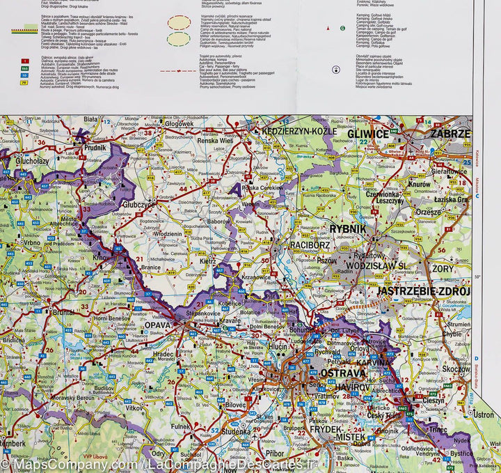 Carte routière - République Tchèque au 1, 400,000 | Freytag & Berndt carte pliée Freytag & Berndt 