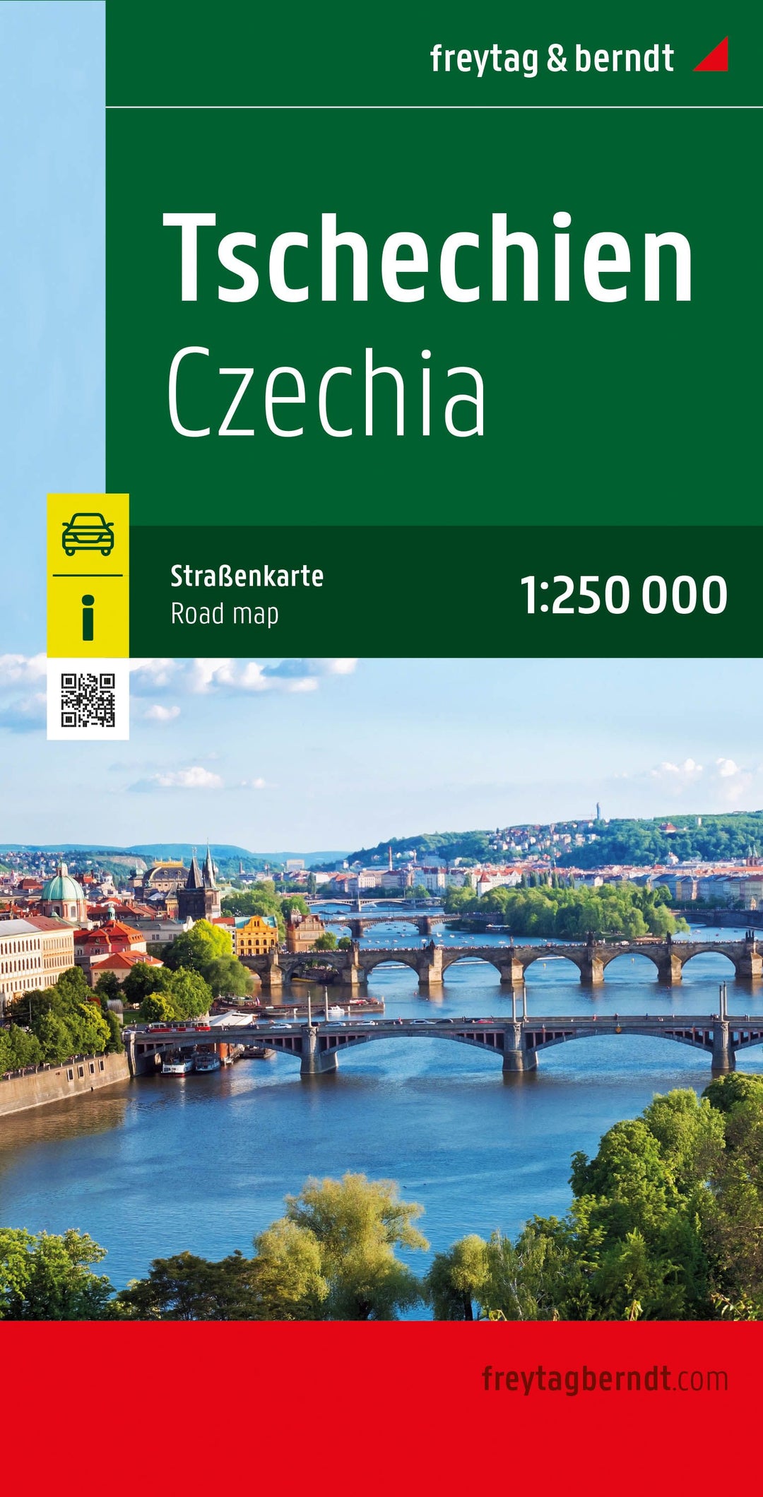 Carte routière - République Tchèque au 1/250 000 | Freytag & Berndt carte pliée Freytag & Berndt 