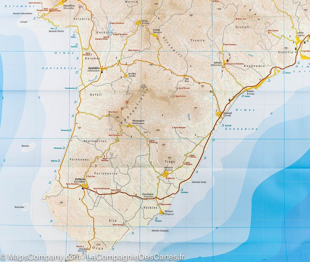 Carte routière - Rhodes | Reise Know How carte pliée Reise Know-How 