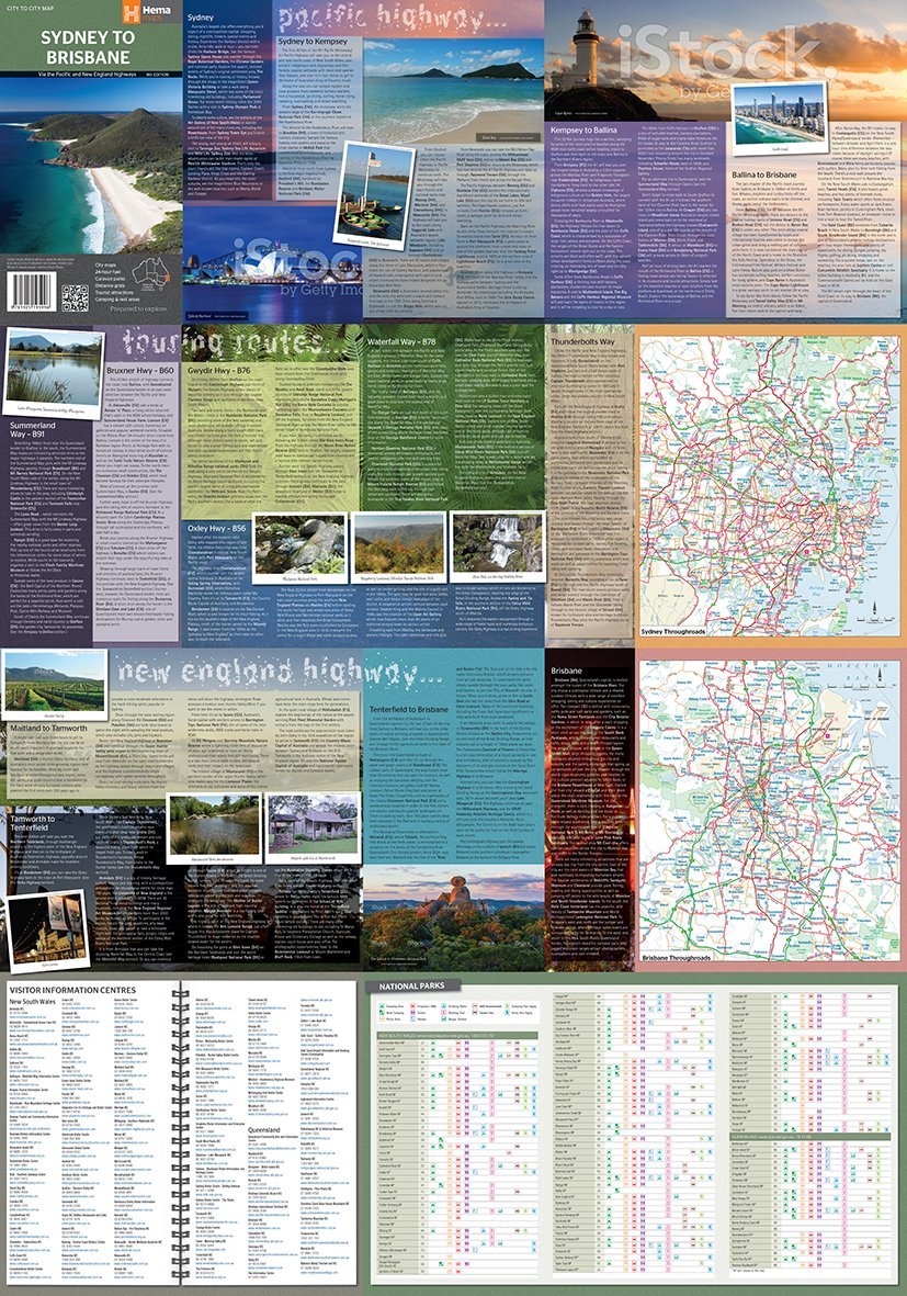 Carte routière - Sydney à Brisbane (Australie) | Hema Maps - La Compagnie des Cartes