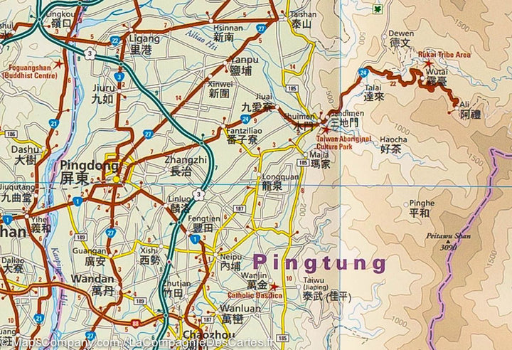 Carte routière - Taiwan | Reise Know How carte pliée Reise Know-How 
