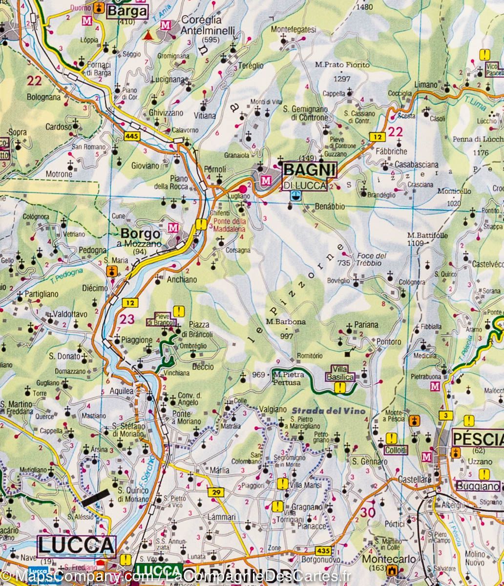 Carte routière - Toscane Nord | Freytag & Berndt carte pliée Freytag & Berndt 