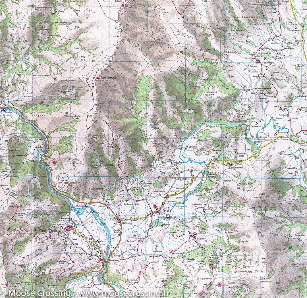 Carte IGN TOP 25 n° 1345 OT - Cambo-les-bains &amp; Hasparren (Pyrénées) - La Compagnie des Cartes