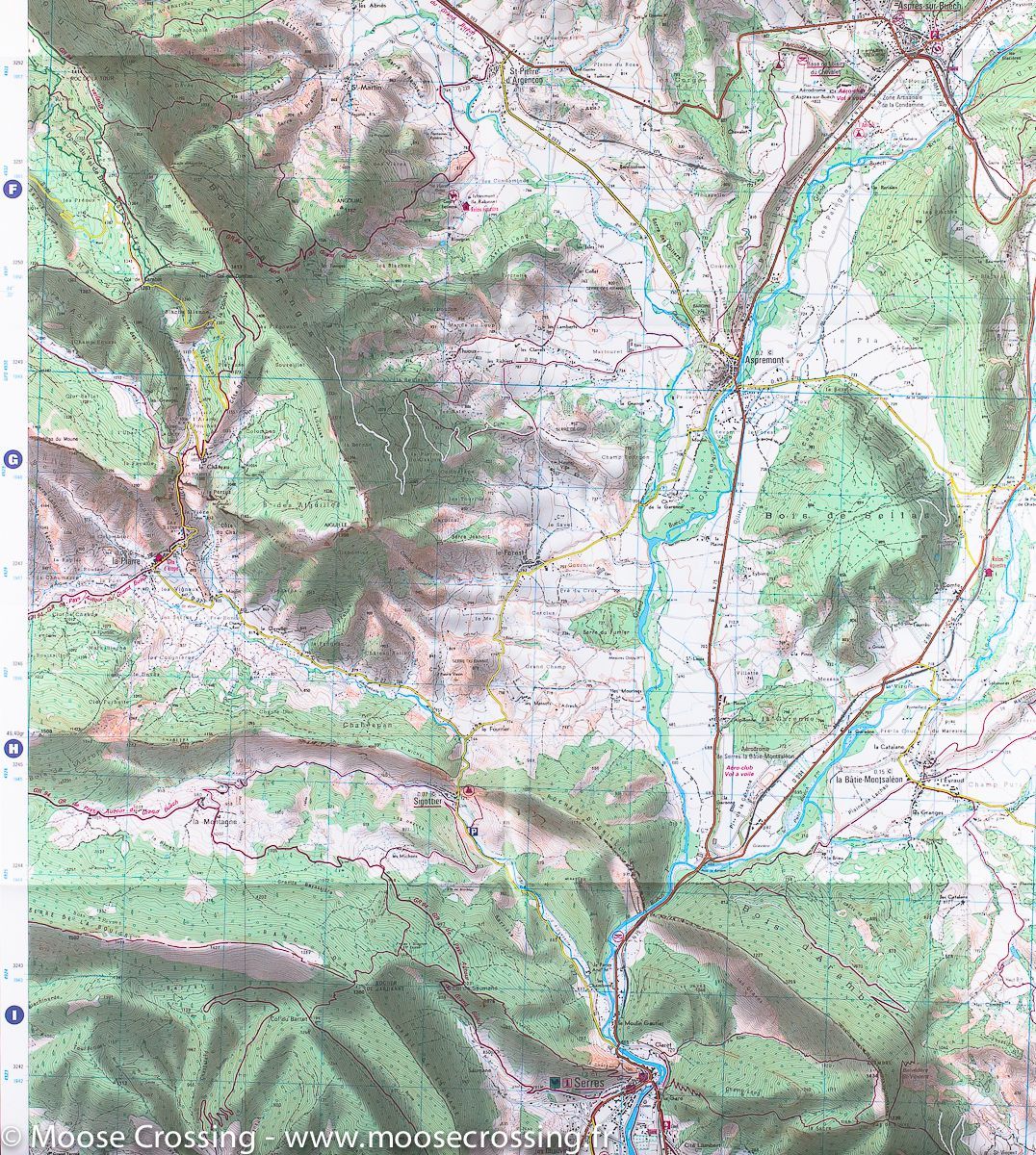 Carte TOP 25 n° 3338 OT - Serres, Veynes & Haut Buëch (Alpes) | IGN carte pliée IGN 