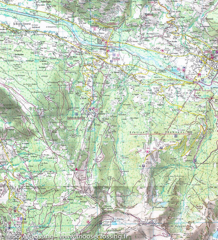 Carte TOP 25 n° 3530 ET - Samoëns & Haut-Giffre (Alpes) | IGN carte pliée IGN 