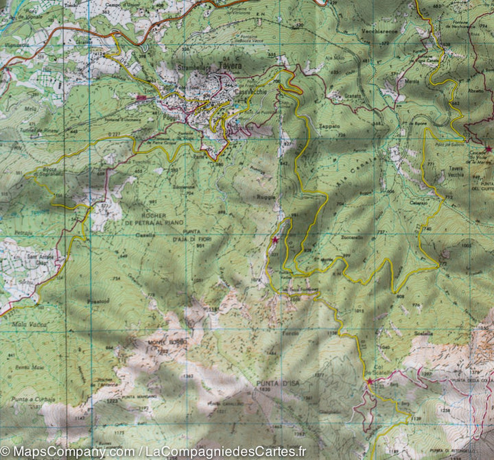 Carte TOP 25 n° 4252 OT - Monte Renoso, Bastelica (PNR de Corse) | IGN carte pliée IGN 