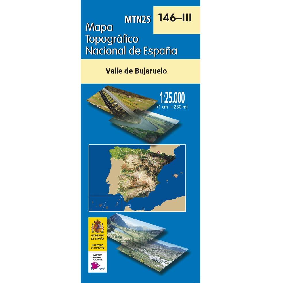 Carte topographique de l'Espagne n° 0146.3 - Valle de Bujaruelo | CNIG - 1/25 000 carte pliée CNIG 