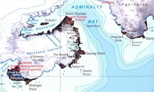Carte topographique des îles Shetland du Sud | British Antarctic Survey carte pliée British Antarctic Survey 