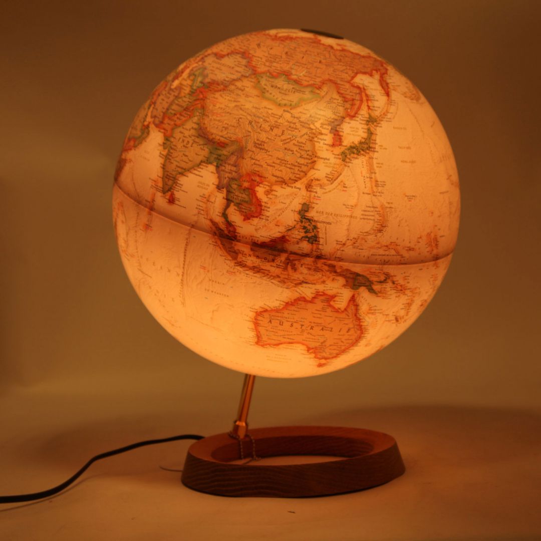 Luminous Globe Neon classic style - diameter 30 cm, in English