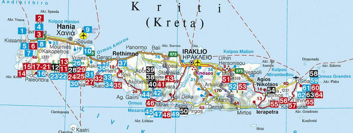 Guide de randonnée - Crète | Rother guide de conversation Rother 
