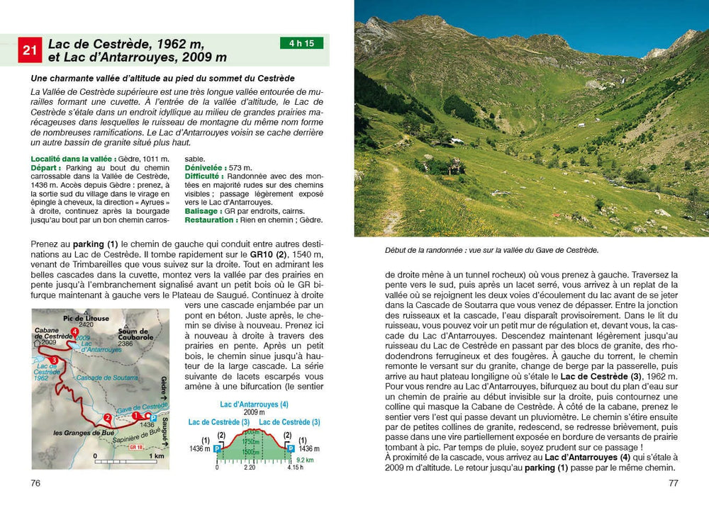Guide de randonnée - Pyrénées 2 : Pyrénées Centrales Françaises (Arrens - Seix) | Rother guide petit format Rother 