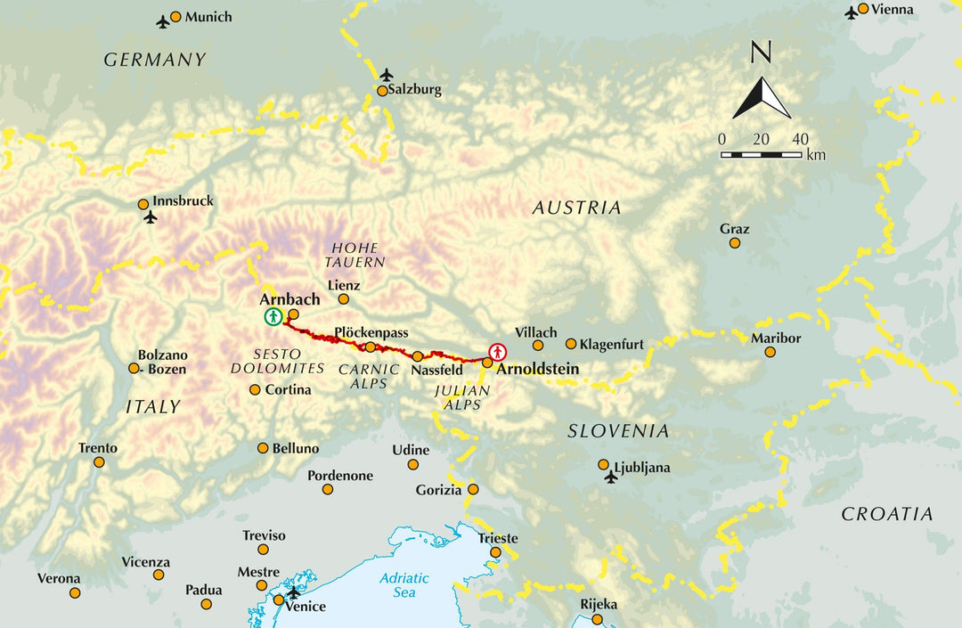 Guide de randonnées (en anglais) - The Karnischer Hohenweg | Cicerone guide de randonnée Cicerone 