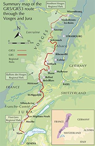 Guide de randonnées (en anglais) - Vosges & Jura, GR5 trekking - Schirmeck to Lac Léman & GR53 | Cicerone guide de randonnée Cicerone 