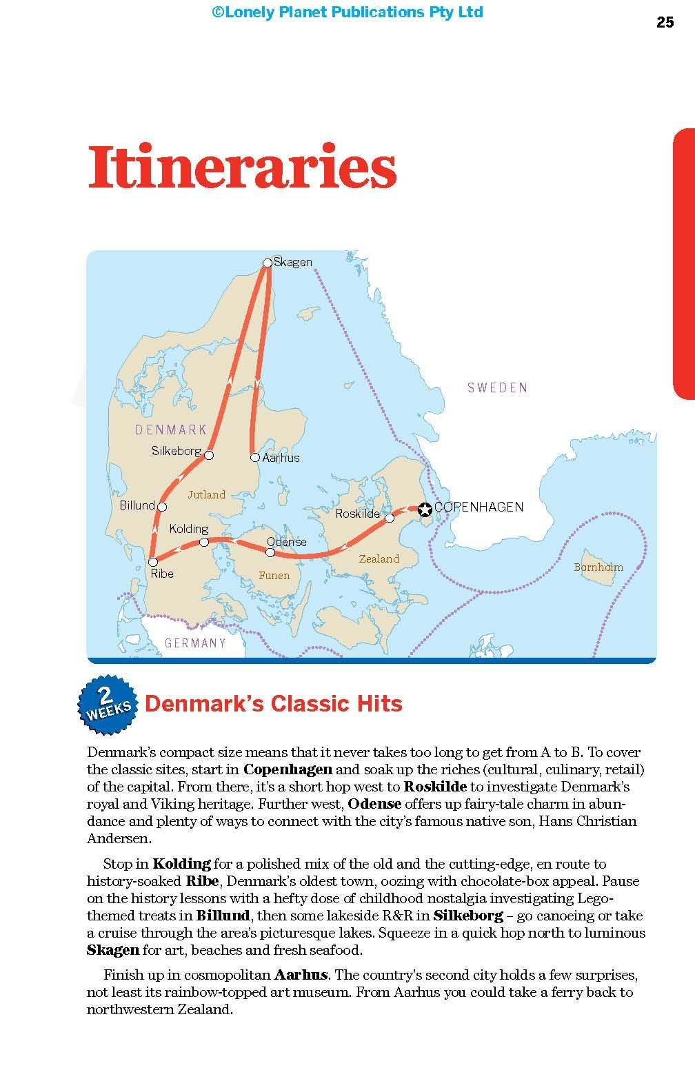 Lonely　(in　hiking　and　–　English)　MapsCompany　Denmark　Travel　Planet　maps　Travel　Guide