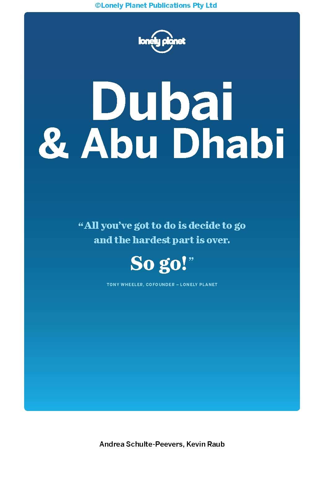 Guide de voyage (en anglais) - Dubai & Abu Dhabi | Lonely Planet guide de voyage Lonely Planet 